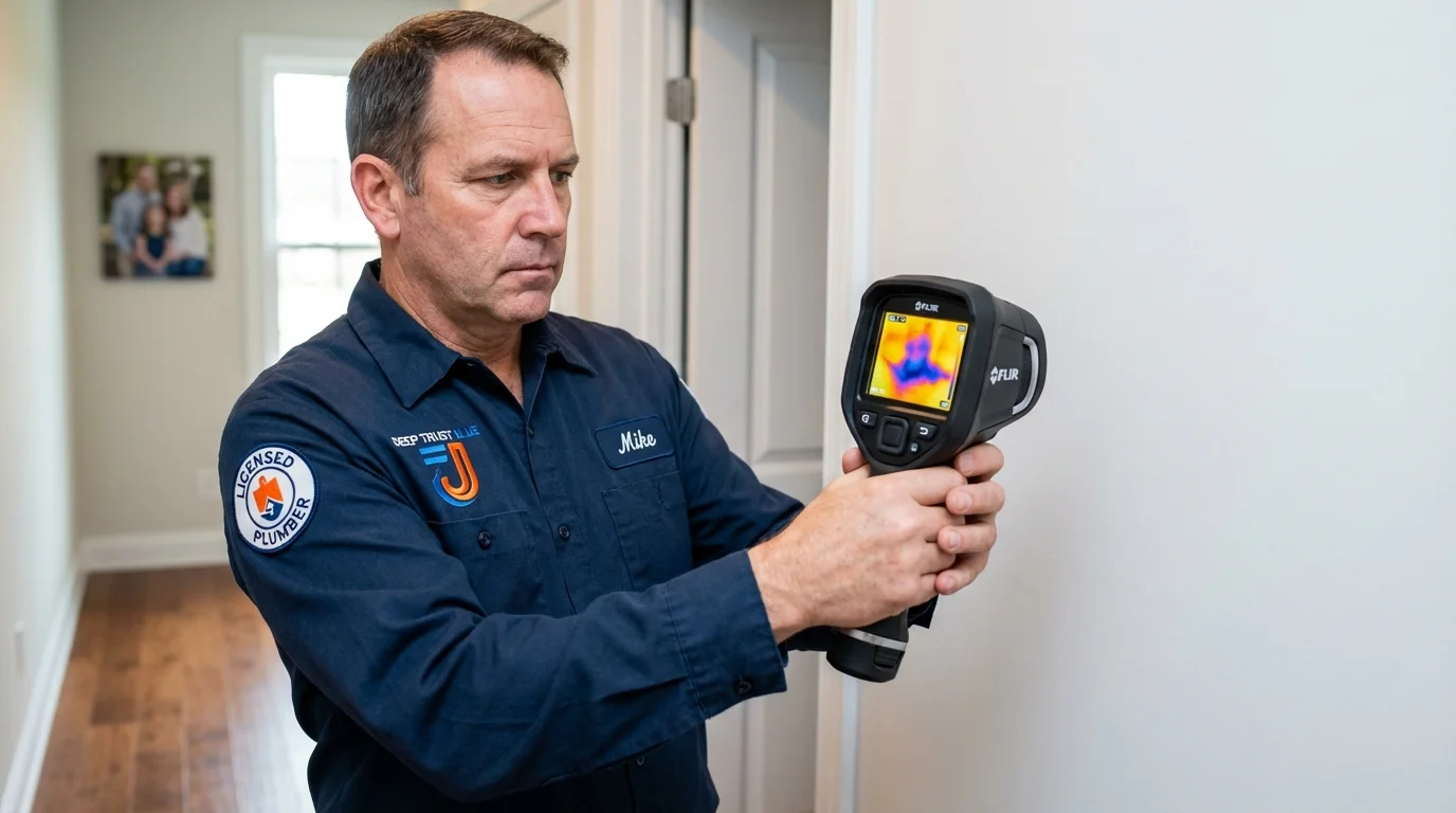 Thermal imaging leak detection by Johns Plumbing LLC in Sublette